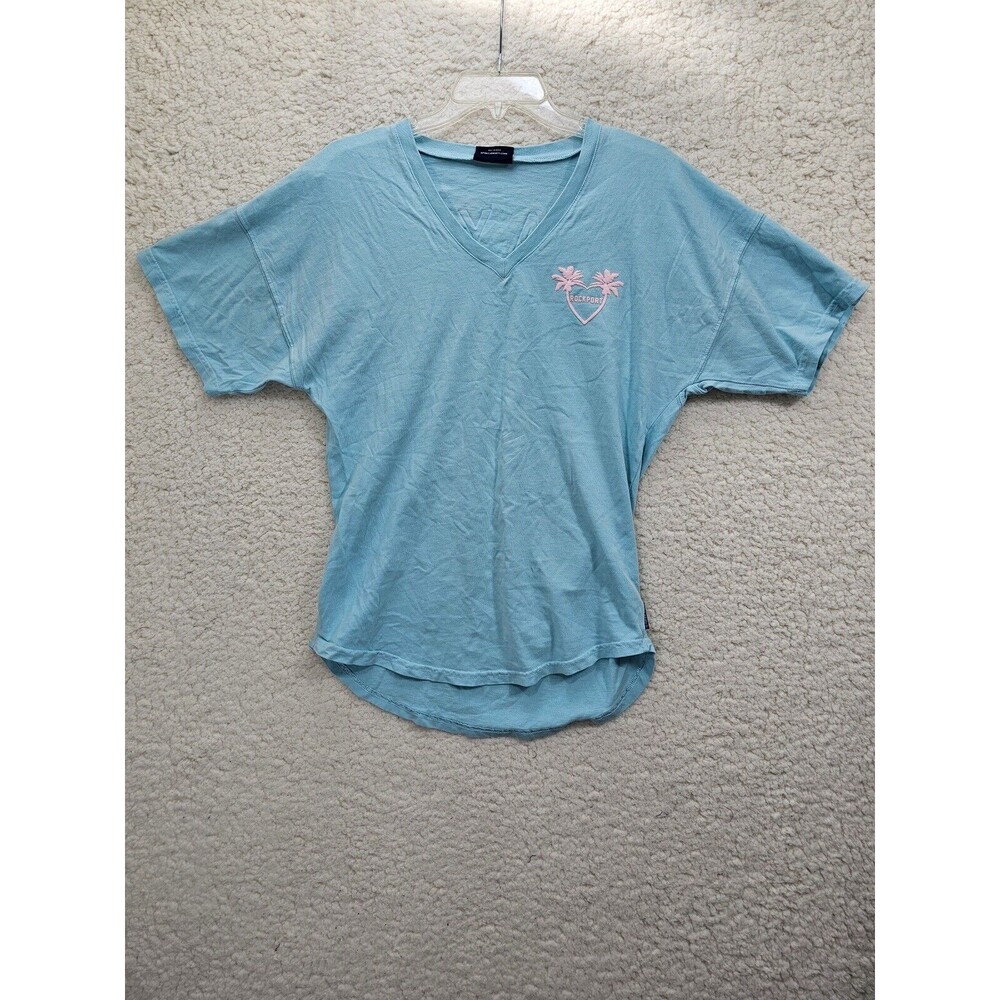 Rockport Light Blue Varsity Spirit Jersey Adult XS Short Sleeve Vacation Shirt